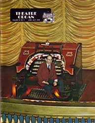 Front cover of June July 1976 Theatre organ magazine along with link to PDF