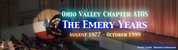 Graphic banner that says The Emery Years, August 1977 to October 1999.