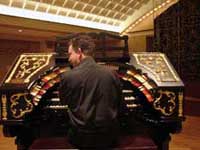 Trent playing our mighty wurlitzer.